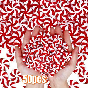 50pcs Bulk Candy cane-like Striped Party Decorations
