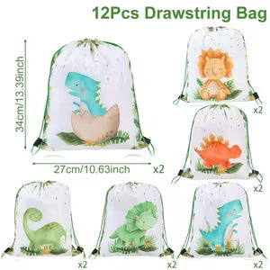 Dinosaur Drawstring Bags