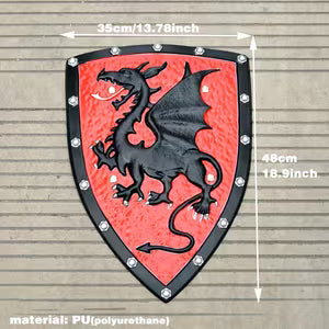 Medieval Dragon Shield (Red)