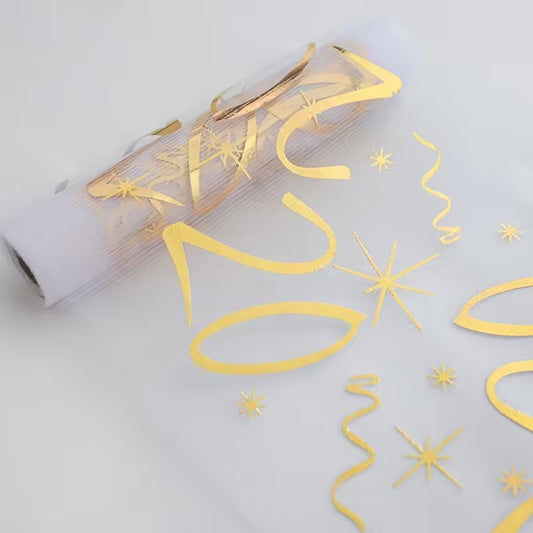 20th Table Runner Gold