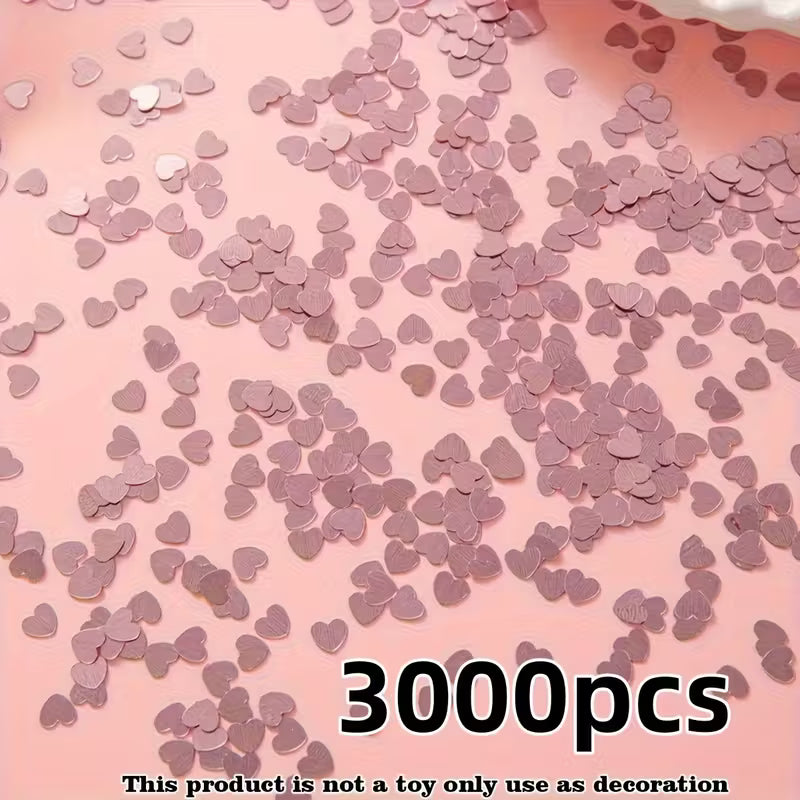 Rose Gold Heart Confetti
