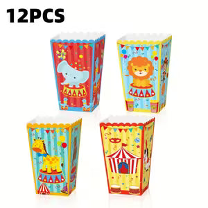 Circus-Themed Popcorn Boxes