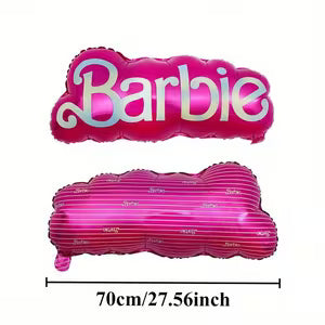 5pcs Pink Barbie Party Balloons