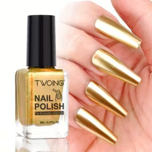 Golden Metallic Nail Polish