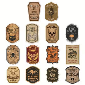 14pcs Vintage Potion Bottle Labels