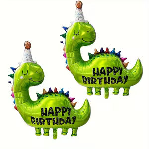Green Dinosaur Foil Balloons