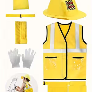 Children's Construction Worker Custome Set
