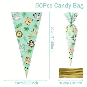 Jungle Safari Animal Triangle Gift Bags
