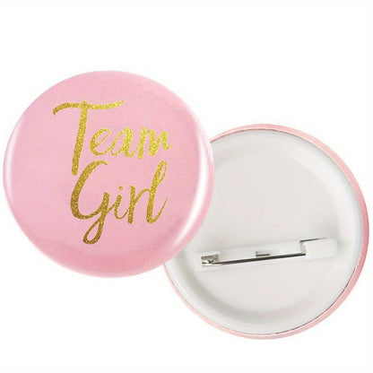 5pcs Team Girl Badges
