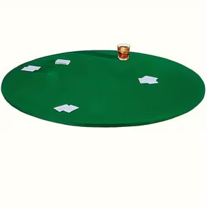 Felt Poker Table Cover Round Fitted