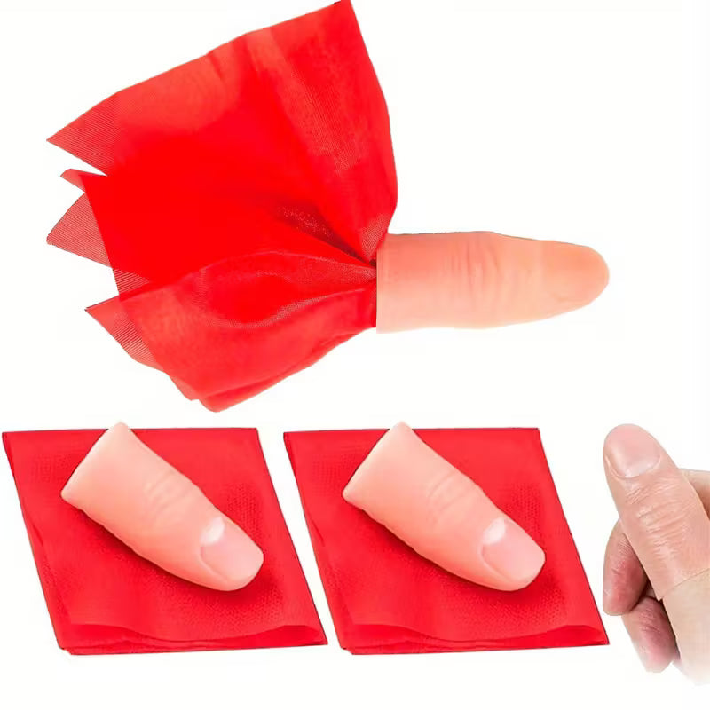 Scarf-Vanish Magic Thumb Tip Finger Sleeve Set Close