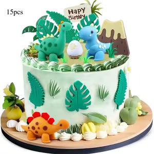 Dinosaur Theme Party Cake Toppers Set