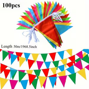 Colorful Pennant Bunting Flags