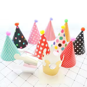 11pcs Colorful Birthday Party Hat Set