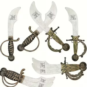 8pcs Plastic Pirate Swords Set