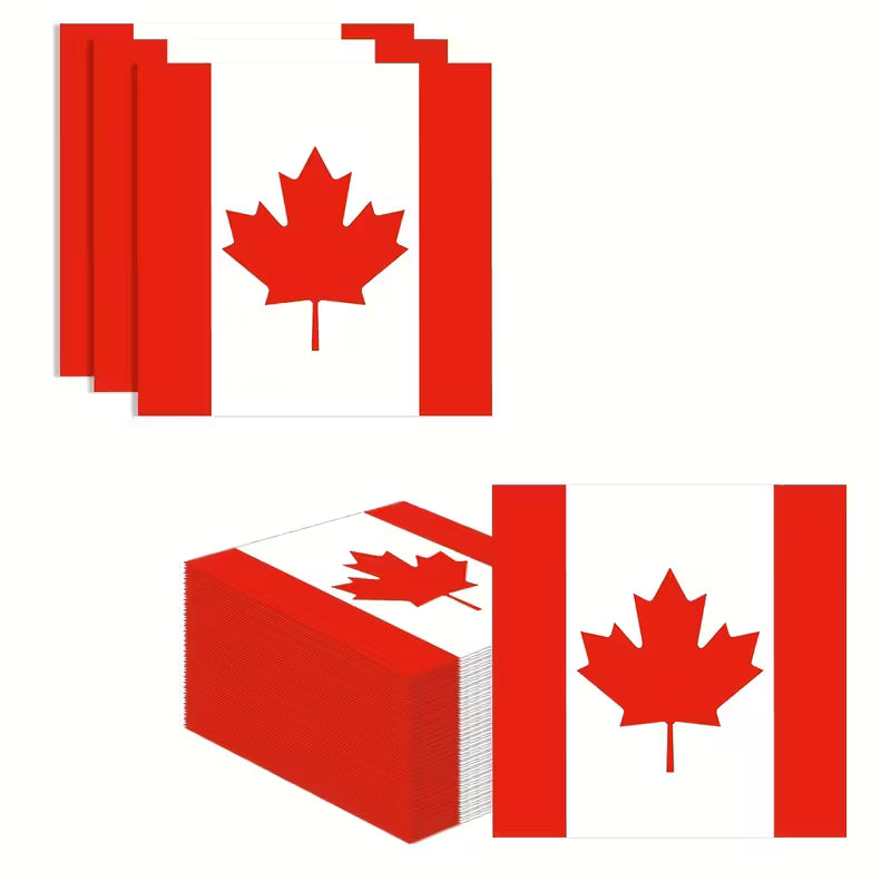 Canadian Maple Leaf Party Tableware Set
