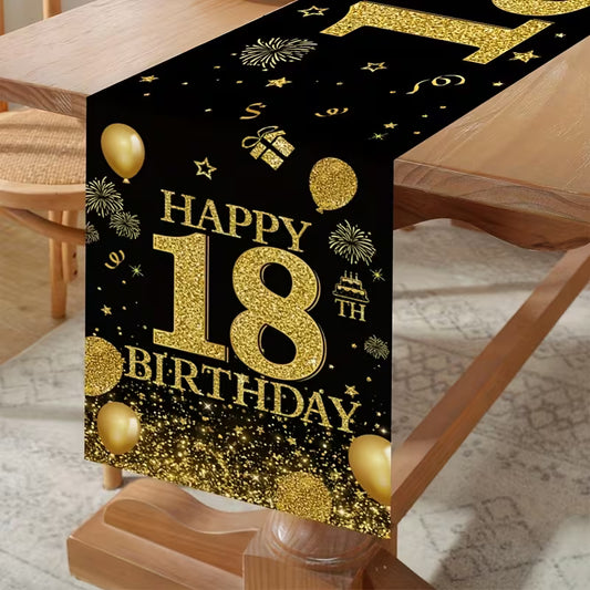 18th Birthday Table Cover