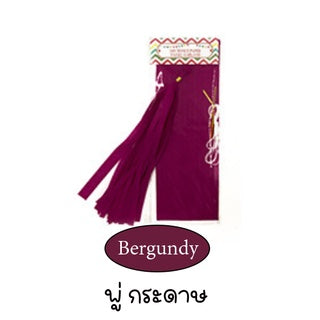 Pastel Tassel Garland (Burgundy)