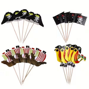 Creative Pirate Themed Cake Tag