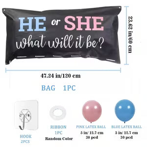 Gender Reveal Balloon Drop Bag