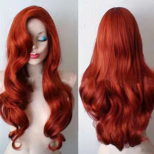 Anime Long Red Curly Wig