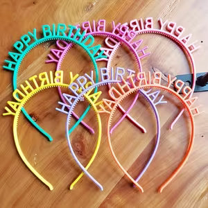 Colorful Happy Birthday Headbands