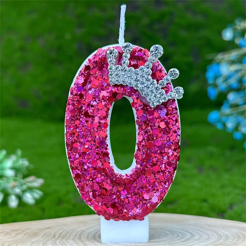 1pc Sparkling Birthday candle (No 0)