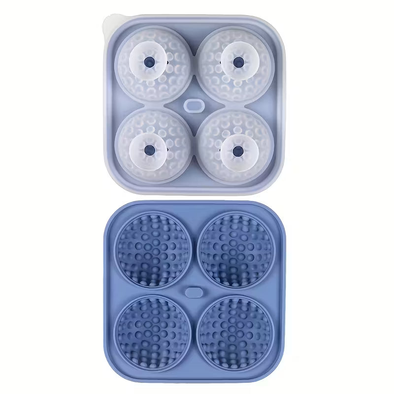 Silicone Golf Ice Ball Molds – Whiskey Ice Cube Maker for Home