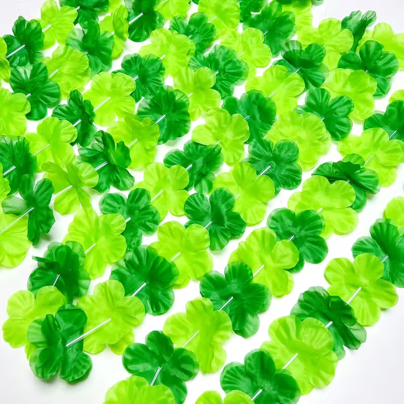 36pcs Leis Necklaces - Green and Mint Green