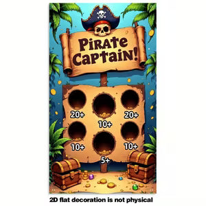 Pirate Captain Themed Toss Game Banner