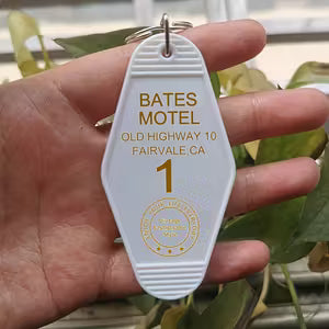 White Bates Motel Keychain