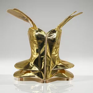 Shiny Cyberpunk Corset Gold - Style 1