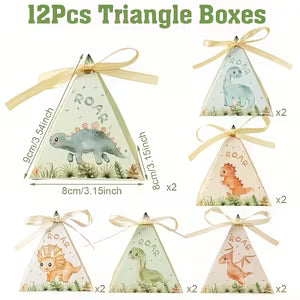 Dinosaur Pastel Color Party Favors Box