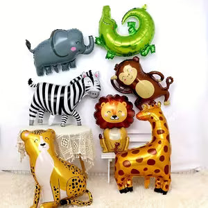 7-Pack Animal Theme Foil Balloons Set