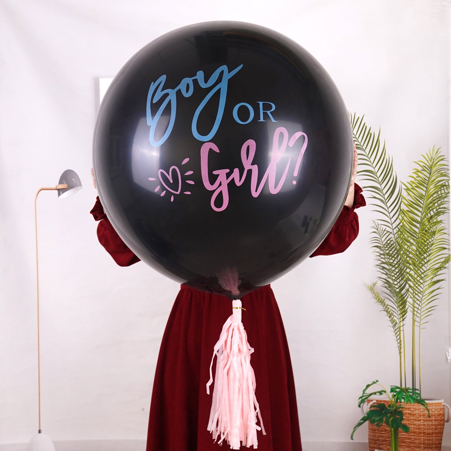 36" Gender Reveal Balloon & Confetti