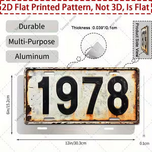 Vintage Metal Sign - Limited Edition 1978