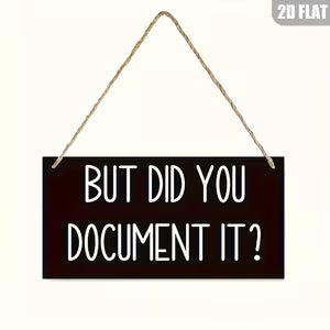 Wooden Wall Sign - Fun Office Design