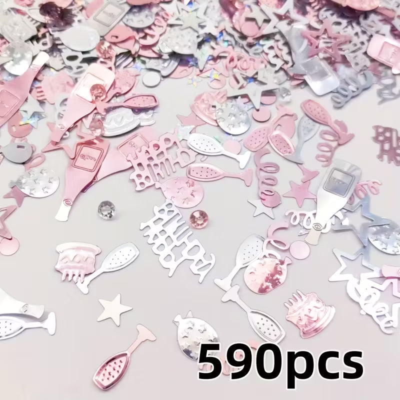 Colorful Birthday Party Confetti  Set