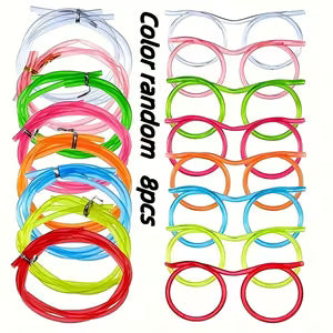 Colorful Playful Straw Glasses