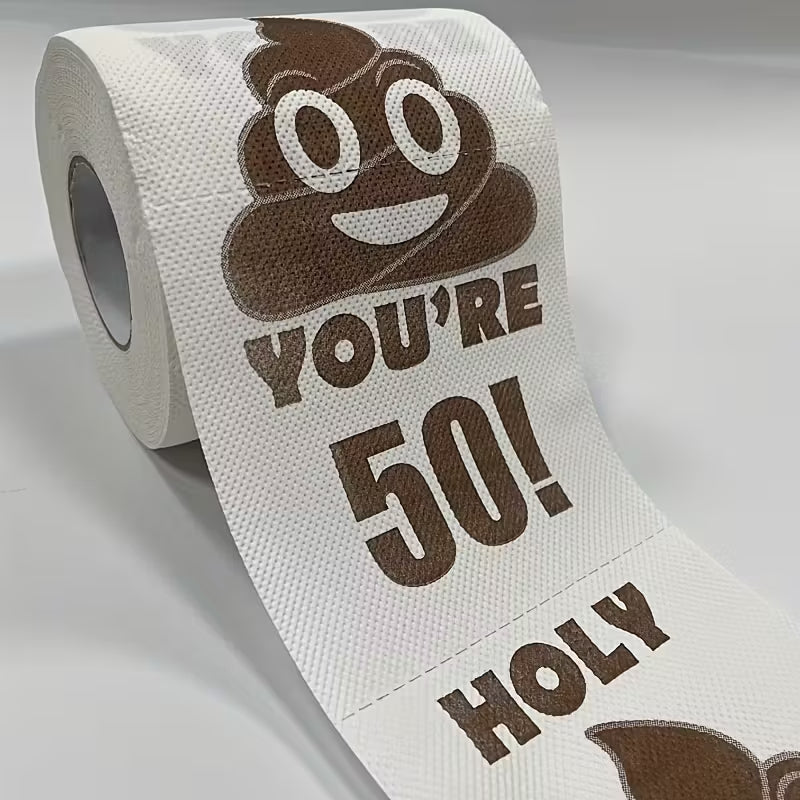 50th Birthday Poop Toilet Paper