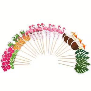 Hawaiian Party Cake Toppers