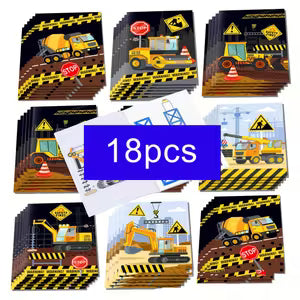 18-Pack Construction Theme Coloring Books