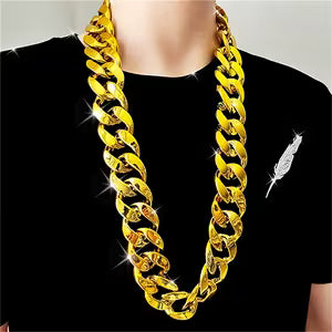 Gold Necklace Thick Design