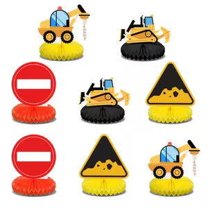 8pc Construction Themed Table Centerpieces