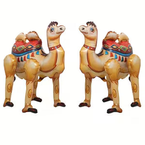 2pcs  Cute Camel Foil Balloons