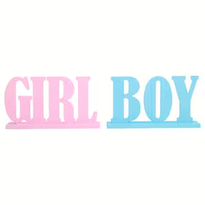 Girl and Boy Wooden Centerpiece