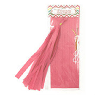 Paper Tassel Garland (Watermelon Red)