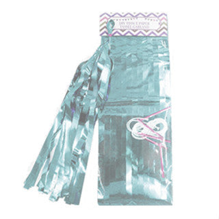 Metallic Tassel Garland (Light Blue Shadow)