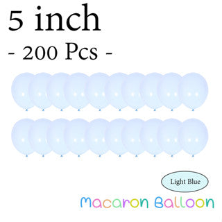  5" Latex Balloons Pastel Light Blue  (200 pieces)