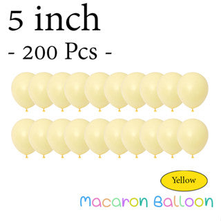  5" Latex Balloons Pastel Yellow  (200 pieces)